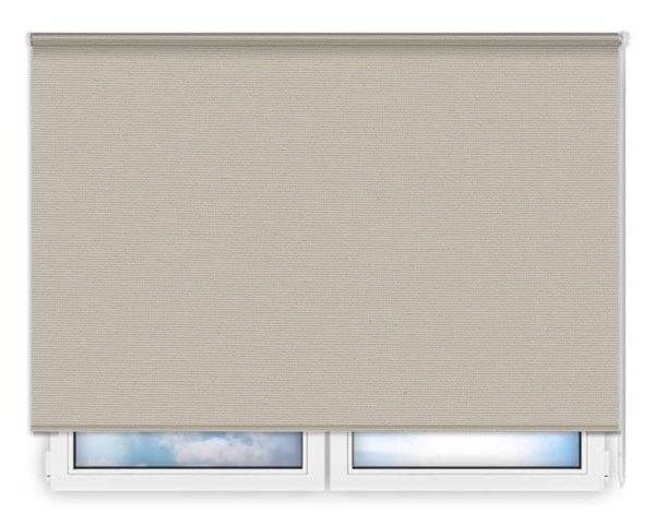 Стандартные рулонные шторы Монако серо-бежевый цена. Купить в «Мастерская Жалюзи»